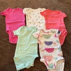 Carters short sleeve onesies